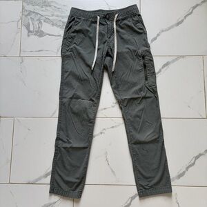 Vuori Ripstop Pants Women’s Size XS Grey Green Canvas Drawstring Tapered